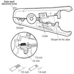 Wire Stripper for Round UTP/STP or Flat Multi Conductor Cable 3.5mm to 7.5mm OD