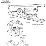 Wire Stripper for Round UTP/STP or Flat Multi Conductor Cable 3.5mm to 7.5mm OD