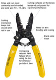 Jonard Tools 10-22 AWG Wire Stripper and Cutter, 6.5" Length (JIC-1022)