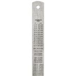 Stainless Steel 12" / 30cm Ruler - Imperial Inches and Metric Millimeters