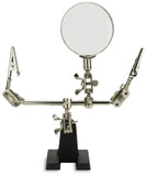 Adjustable Helping Hand with Magnifying Glass, Holds Your PCBs and Projects in an Exact Position