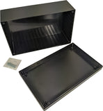 Black ABS Plastic Enclosure Project Box with Lid and Screws, 8.82" x 5.47" x 3.62"