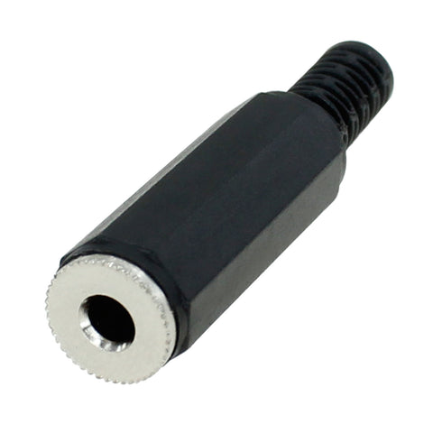 3.5mm Stereo Jack Plastic Handle - Black