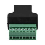 RJ45 Female Jack Adaptor to 8 Screw Terminals - 1PC/PK