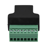 RJ45 Female Jack Adaptor to 8 Screw Terminals - 1PC/PK