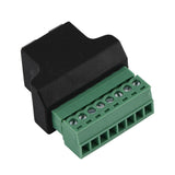 RJ45 Female Jack Adaptor to 8 Screw Terminals - 1PC/PK