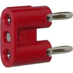 Dual Banana Plug, Solderless (Red)