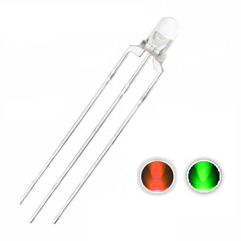 Dual Color LED - Orange/Green 3mm