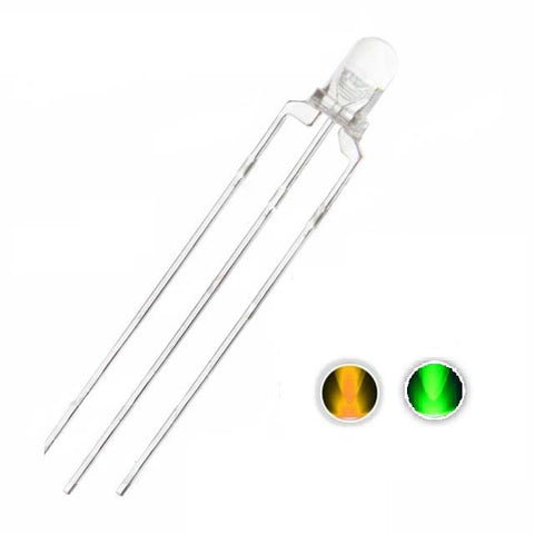 Dual Color LED - Yellow/Green 3mm