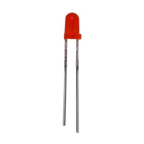 Diffused Lens LEDs - Small - Red - 3mm