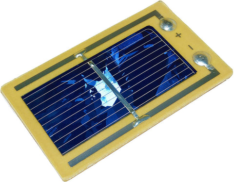 Solar Cell, Voltage 0.5V (Voc), Current 500mA Isc (Typ), Size 62x46mm