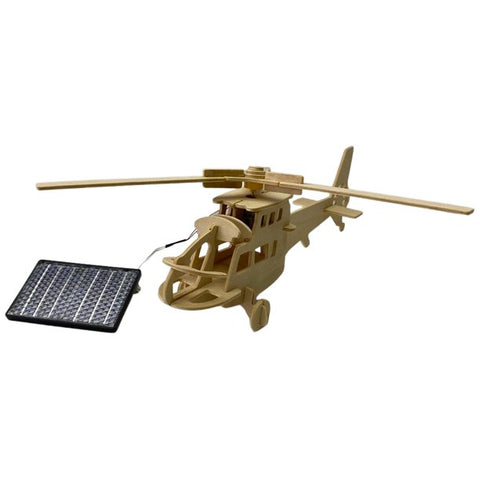 Wooden Solar Kits: Helicopter with Motor