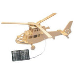 Wooden Solar Kits: Helicopter with Motor