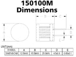 Encapsulated Radio Frequency Choke, 100 mH, 30 mA, 150 Ohms