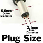 9 Volt DC, 300mA Power Adapter with 5.5mm Barrel Jack (Center Positive)