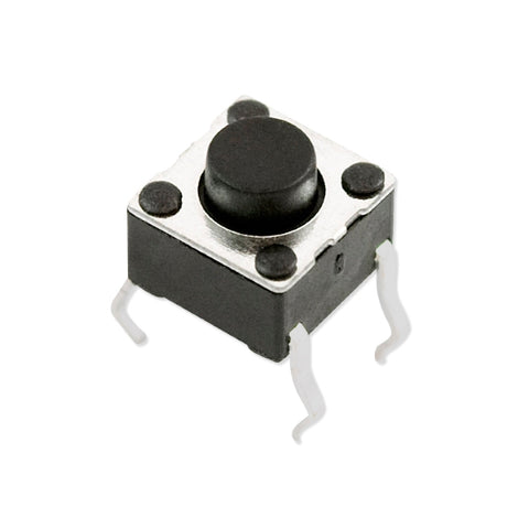 6mm Square Tactile Momentary Switch, Button Height 1.5mm