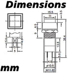 Momentary Switches - Normally Open - Square