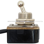 SPST Toggle Switch ON/OFF with 18 Gauge Wire Leads, 6A @ 125VAC