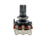 10K, 1/8W Panel Mount Rotary Potentiometer , 16mm 3-Pin Metal Shaft