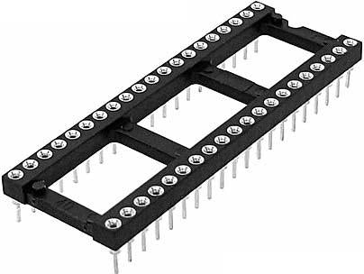 Machine Tooled Low Profile IC Socket 40-Pins