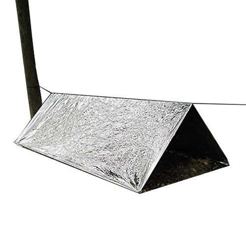 Single Person Mylar Emergency Tent Shelter - 8 Feet by 3 Feet