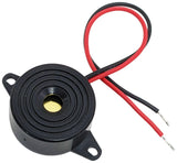 Piezo Indicator 2-30V DC / 80db / Wire Leads, Dia. 0.9", Height 0.5"