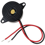 Piezo Indicator 2-30V DC / 80db / Wire Leads, Dia. 0.9", Height 0.5"