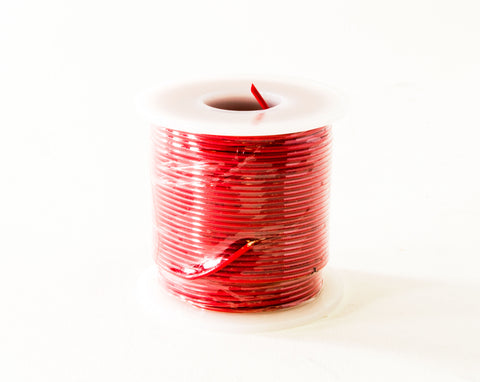 24 Gauge Solid Hookup Wire (Red, 100 Feet)