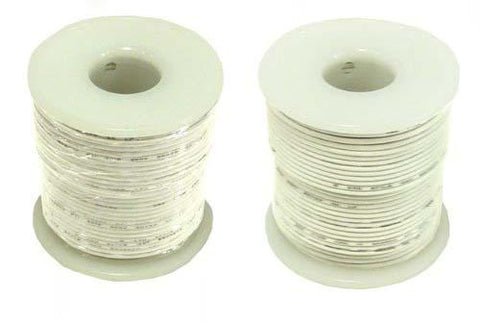 Hookup Wire 24 Gauge White 100 ft.