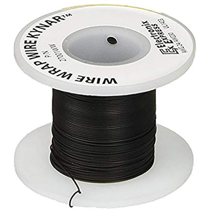 Wire Wrap Solid Kynar Wire 30 Gauge (Black, 100 Feet)