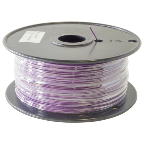 Hook Up Wire 22 Gauge Stranded (Purple, 1000 Feet), 300 Volts