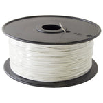 1000 Feet, 22 Gauge Solid Hook Up Wire - White, 300 Volts