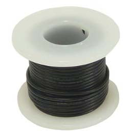 Hookup Wire 18 Gauge Stranded (Black , 25 Feet)