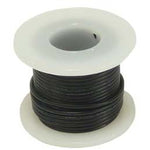 16 Gauge Stranded Wire, Black, 25' Spool, 300 Volts