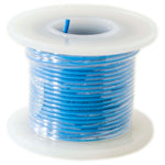 Solid Hook Up Wire - 22 Gauge, 25 Foot Spool - Blue