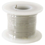 Hook Up Wire 22 Gauge Stranded (Gray, 100 Feet), 300 Volts