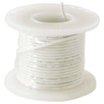 20 Gauge Solid Hookup Wire (White, 500 Feet), 300 Volts