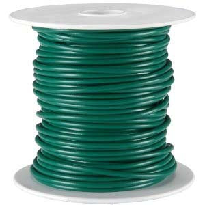 Hookup Wire 18 Gauge Stranded, (Green , 100 Feet)