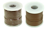 Stranded Hook Up Wire - 22 Gauge, 25 Foot Spool - Brown (Shade May Vary), 300 Volts