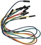 5 Piece Set 12" Female to Female Reinforced Jumper Wires (Assortment of Colors)