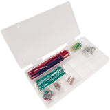 350 Piece Breadboard Jumper Wire Kit with Plastic Storage Case, Assorted Lengths and Colors