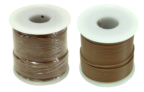 Hookup Wire 22 Gauge Stranded Color Brown Length 100 feet