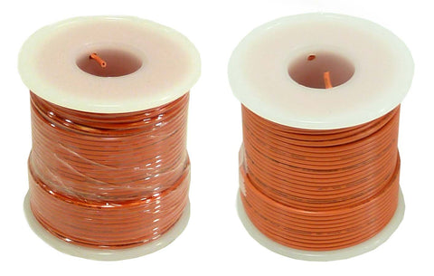 Hookup Wire 22 Gauge Stranded Color Orange Length 100 feet