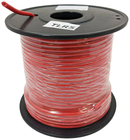 100 Feet 18 Gauge Flexible Test Lead Wire, Rubber Insulated, Red