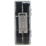 NTE Electronics Thin Wall Heat Shrink Tubing Kit, Black, Assorted Dia, 2-1/2" Length, 158 Pieces (HS-ASST-2)