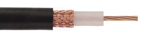 RG58-U - 50W Bare Copper Shield 20awg Solid BCW - 100 feet Roll