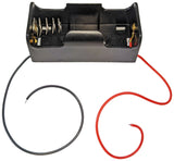 Single C Battery Holder, Plastic Case with Wire Leads (2.91" x 1.69" x 1.46")