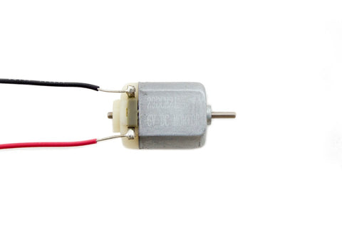 6V DC Motor with 9" Wire Leads, 22AWG Solid Wire Leads