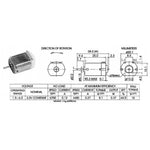 3V DC Motor 11000 RPM 1" x 0.8" x 0.6" with 9" Wire Leads, 22AWG Solid Wire Leads