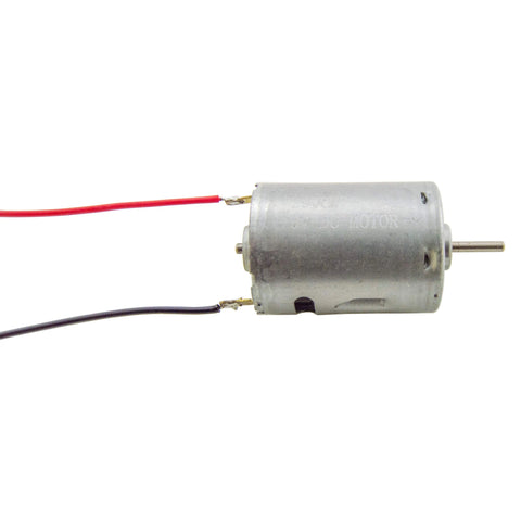 High Torque 6-18V DC Motor with 9" Wire Leads Attached (1.48" Length x 1.08" Diameter), 22AWG Solid Wire Leads